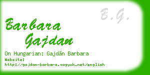 barbara gajdan business card