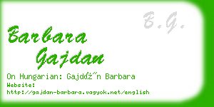 barbara gajdan business card